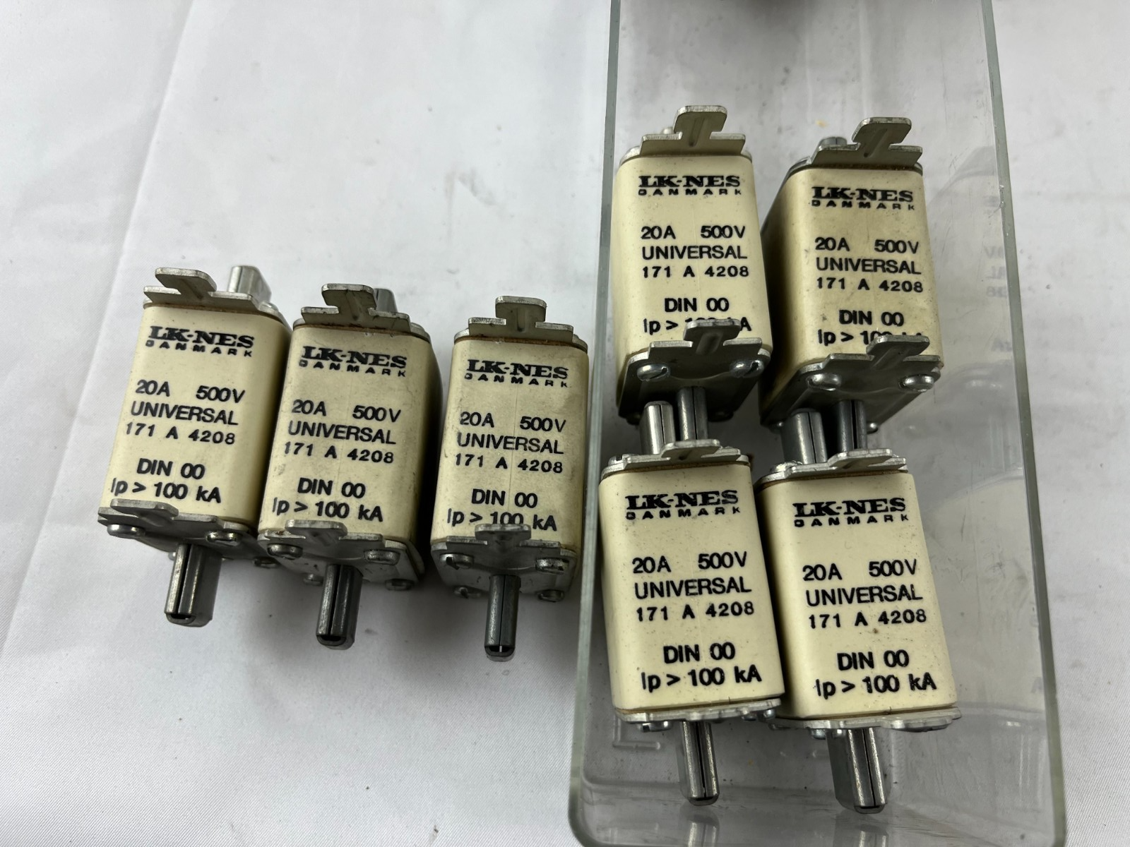 LK-NES 171 A 4208 Fuse 20A 500V Universal DIN 00 IP 100kA Lot of 7x New