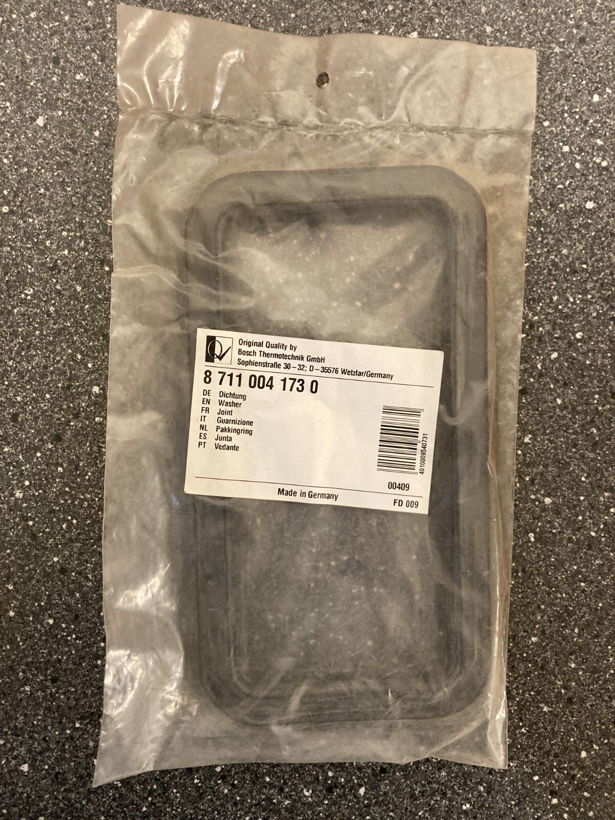 Bosch Washer Gasket PN:87110041730 for Heating Systems - Original Sealing Part