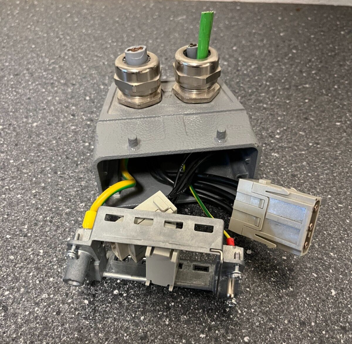 Harting Han Industrial Connector with Mixed Power & Data Modules - Used