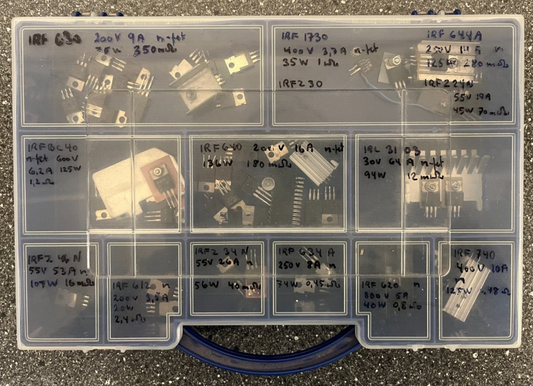 Mixed Lot of MOSFET Transistors & Power Semiconductors - IRF Series, Assorted