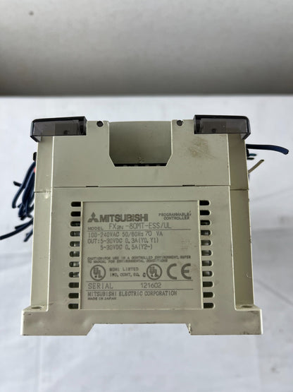 Mitsubishi MELSEC FX2N-80MT-ESS/UL PLC 80 I/O Transistor Unit 100–240VAC Used