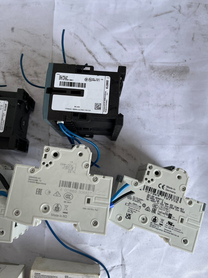 Siemens Sirius Contactors, Mcbs And Auxiliary Blocks Mixed Lot Used/New Spares