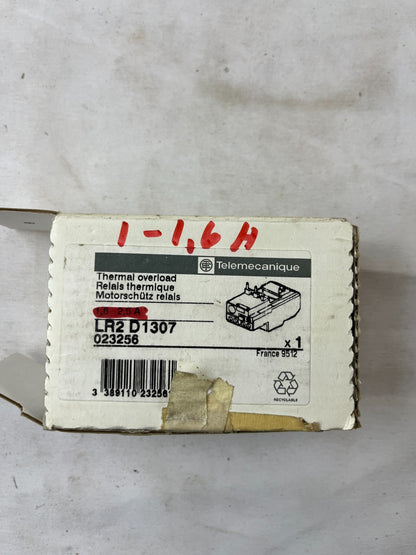 Telemecanique LR2D1307 Thermal Overload Relay 1.6–2.5A Class 10A New In Box