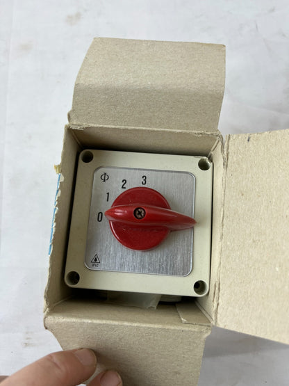 Kraus & Naimer CA10 C04912 Rotary Cam Switch 0-1-2-3 Position Selector New