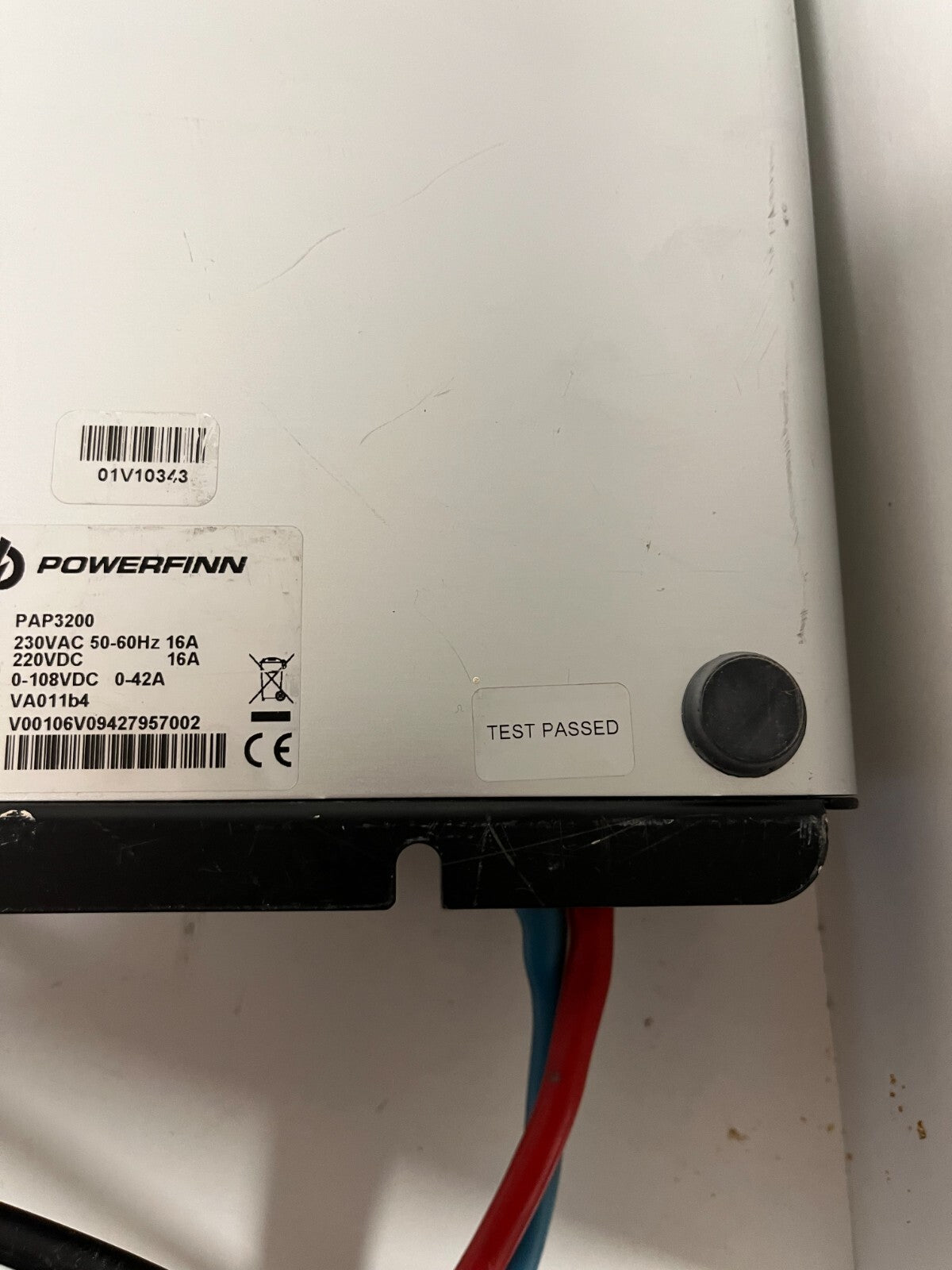 Powerfinn PAP3200 Power Supply 0-108VDC 0-42A 3200W Charger Tested Working Used