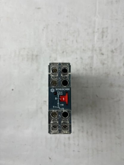 Schleicher KZT110 Timer Relay 230-240VAC 0.5-10s DIN Rail Used Spare Unit