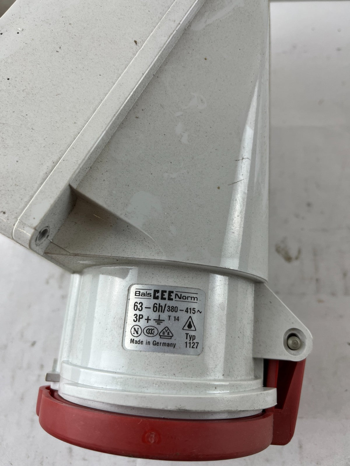 Bals 1127 CEE Norm 63A 3P+PE 6h 380–415V Wall Socket, Used Spare Part