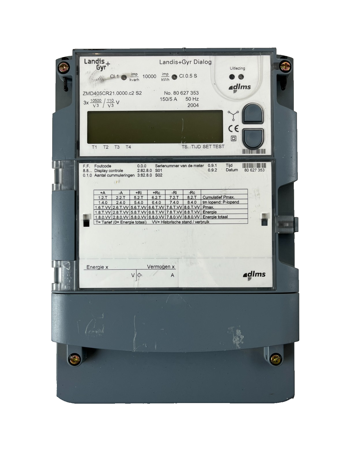 Landis+Gyr Dialog ZMD405CR21 Electricity Energy Meter 3x110V 150/5A DLMS