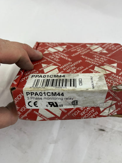 Carlo Gavazzi PPA01CM44 3-Phase Monitoring Relay SPDT 208-415VAC New in Box