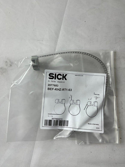 SICK BEF‑KHZ‑RT1‑63 Mounting Bracket 32–63 mm Stainless Steel 2077683 New Sealed