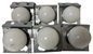 6x Banner K90LGYRPQ Indicator Lights - 12-30V DC - Industrial LED Status Lights