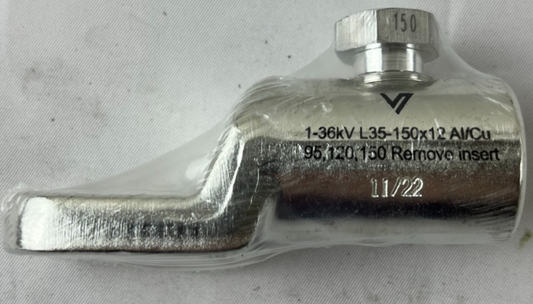 V7 1–36kV Al/Cu Cable Lug L35 150x12 for 95–150mm² New Unused Spare Part