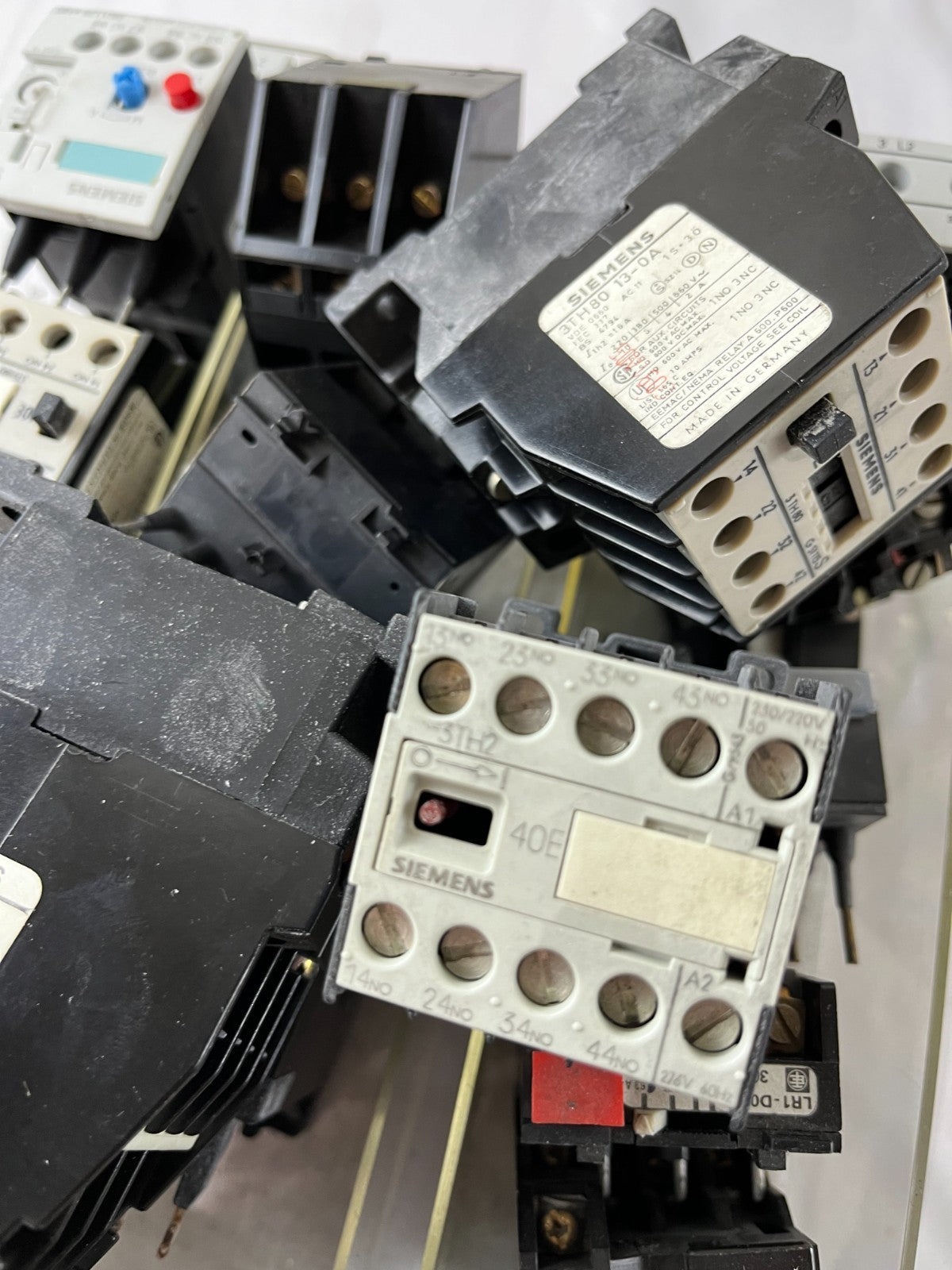 Siemens Contactor Overload Relay Lot 3TH 3UA 3UX Industrial Mixed Units Used