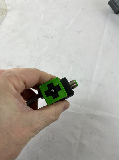 Murr Elektronik MSUD Double Valve Connector M12 Cable 24V AC/DC 4A LED Form A