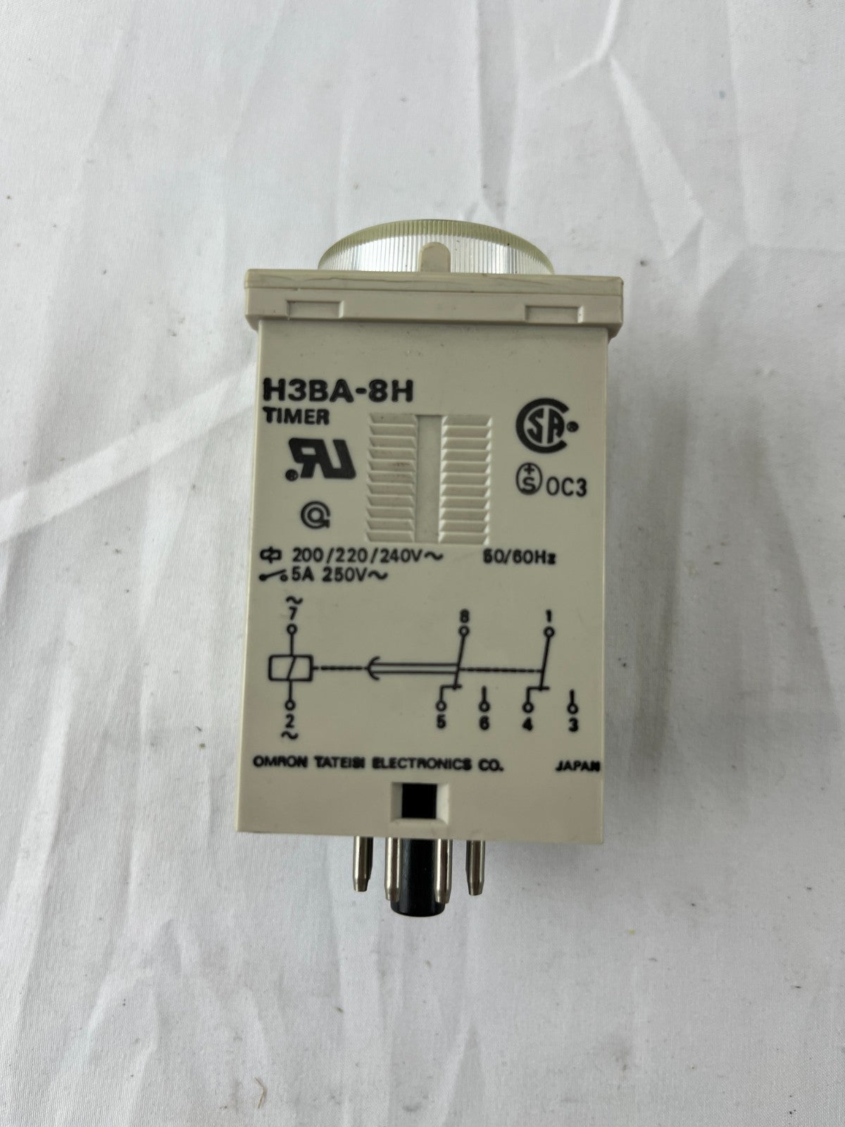 Omron H3BA-8H Timer Relay NEW 200-240VAC 0-5hrs 8-Pin DPDT Japan Made