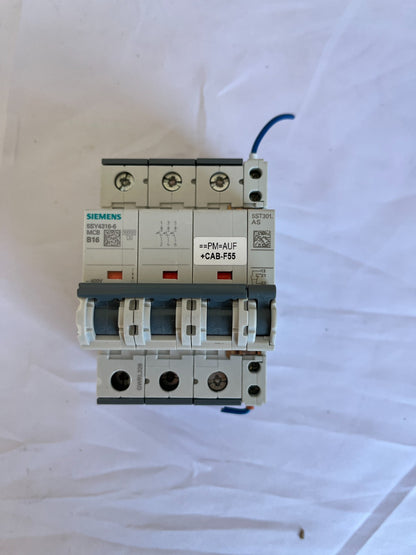 10x Siemens 5ST3010 Auxiliary Circuit Switch 1NO 1NC For 5SL 5SY 5SP Used Bundle