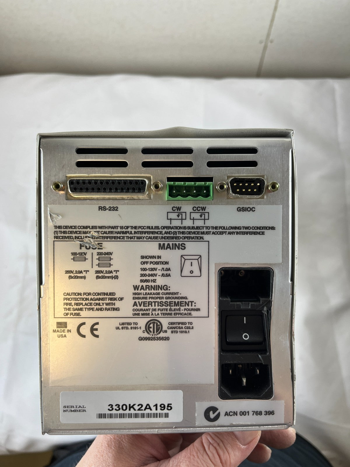 Valvemate Industrial Valve Controller Actuator Control Unit RS-232 GSIOC Used