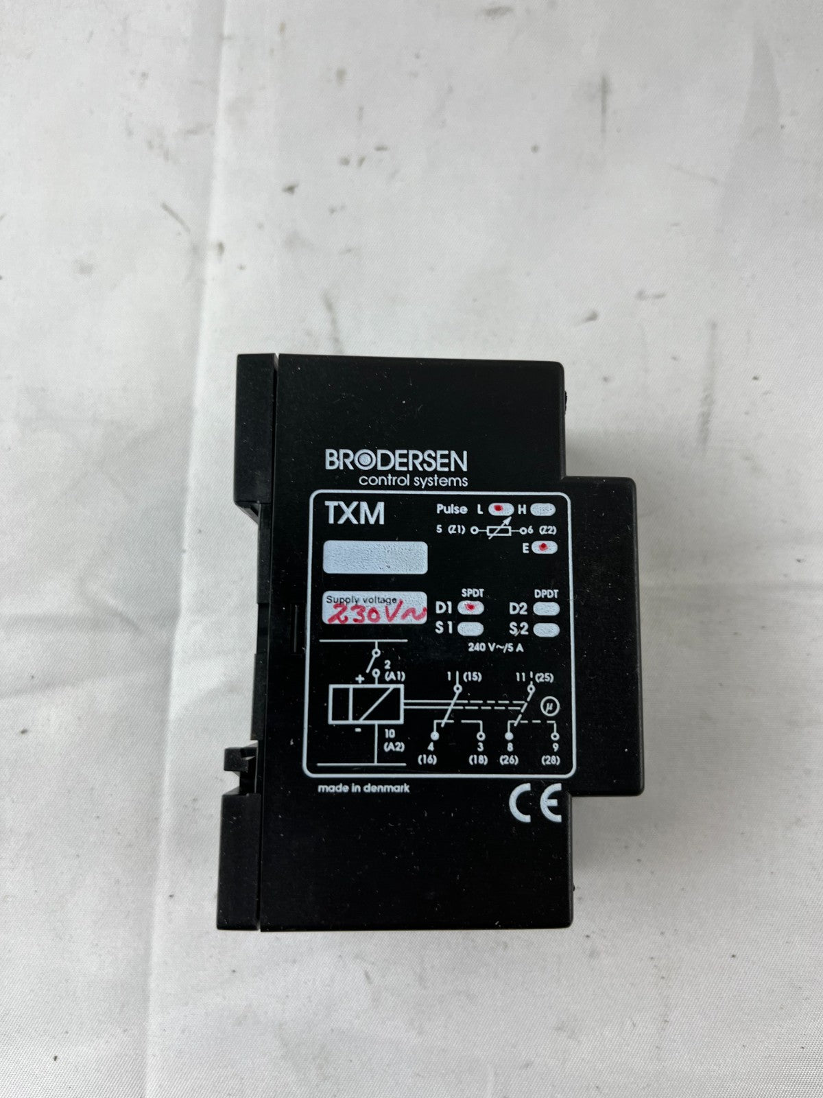 Brodersen UNIC TXM Timer Relay Module 230V AC Multifunction DIN Rail Used