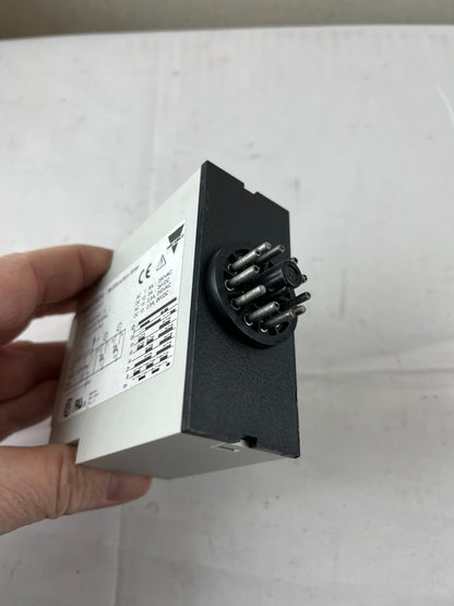 Carlo Gavazzi PMB01DM24 Multifunction Timer Relay 24–240VAC/DC DPDT Plug‑In Used