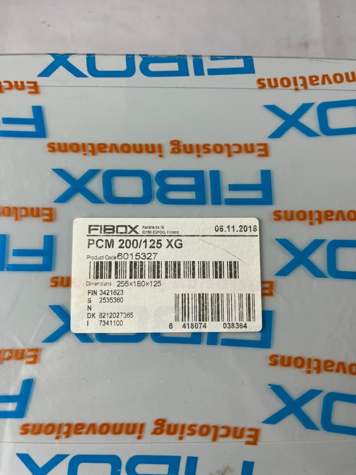 Fibox PCM 200/125 XG Polycarbonate Enclosure 255×180×125mm IP66/IP67 New In Box