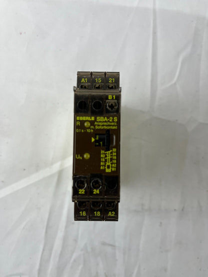 Eberle SBA-2S Timer Relay NEW 0.1s-10h 220V 24V Programmable DIN Rail Germany