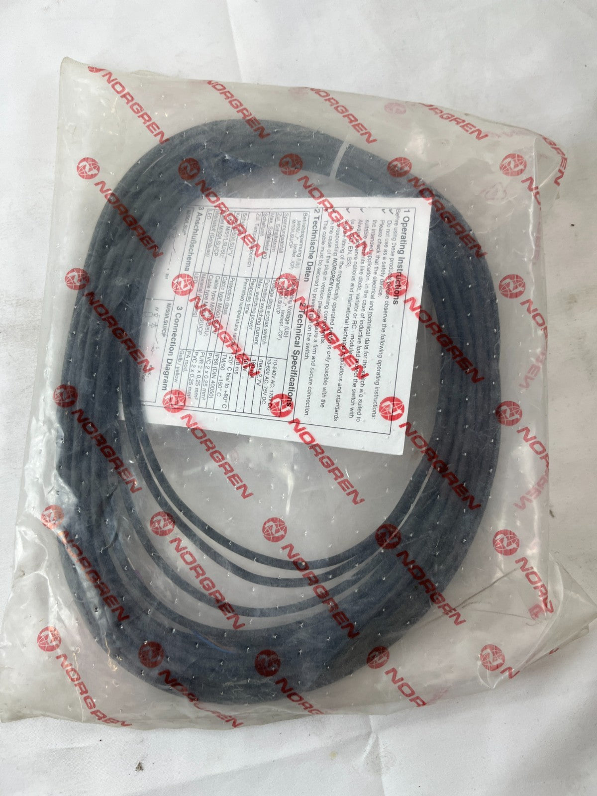 Norgren M/50/LSU/10V Reed Switch Sensor 10m Cable New In Original Packaging