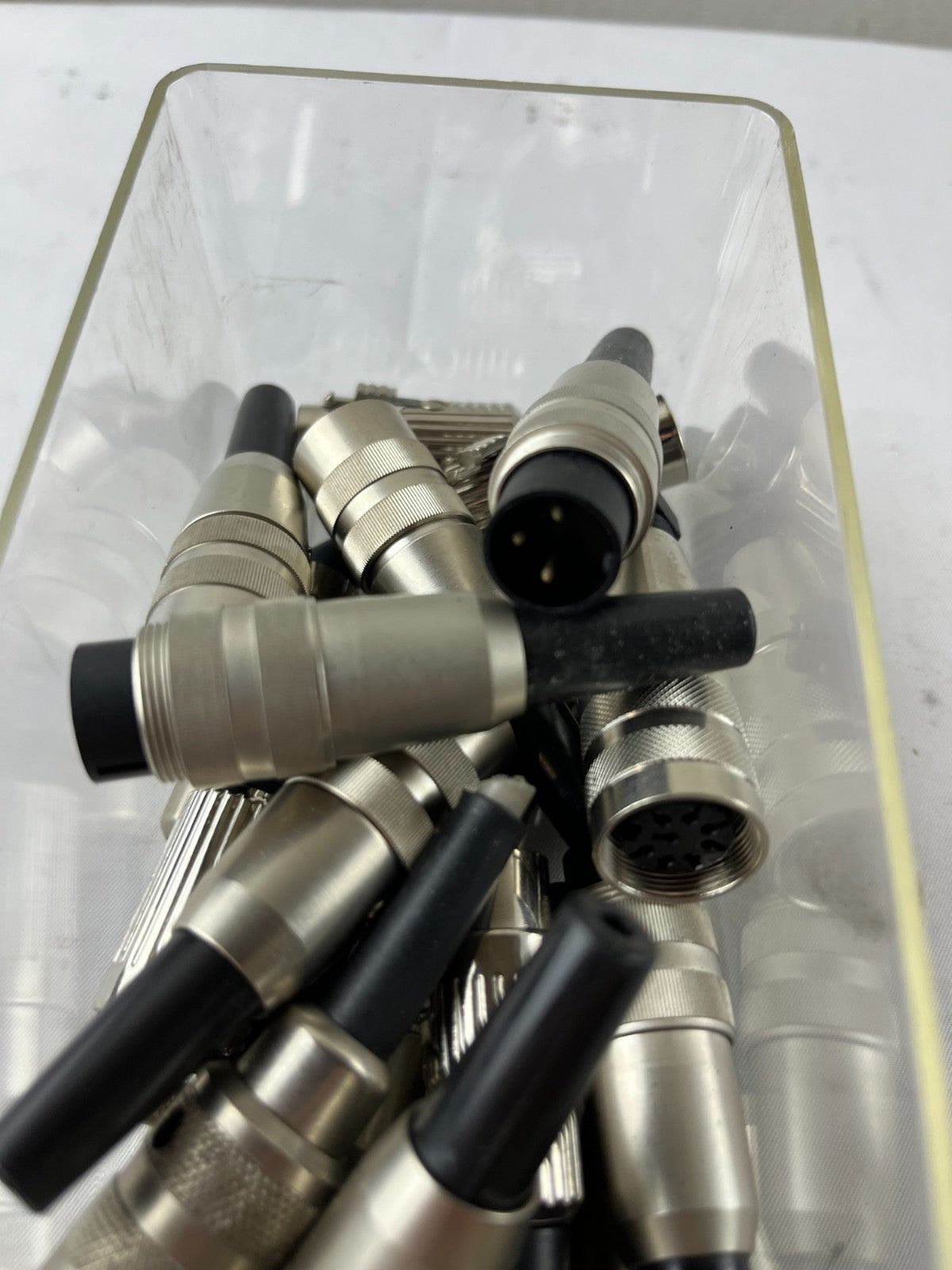 Industrial Circular Metal Connectors Male Female Bundle Used Spare Parts