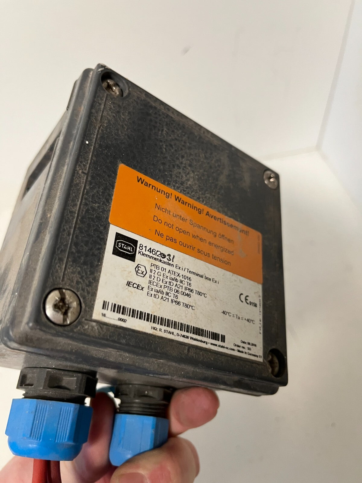 Stahl 8146/31 Ex i Terminal Box - Used Condition - Original Spare Parts