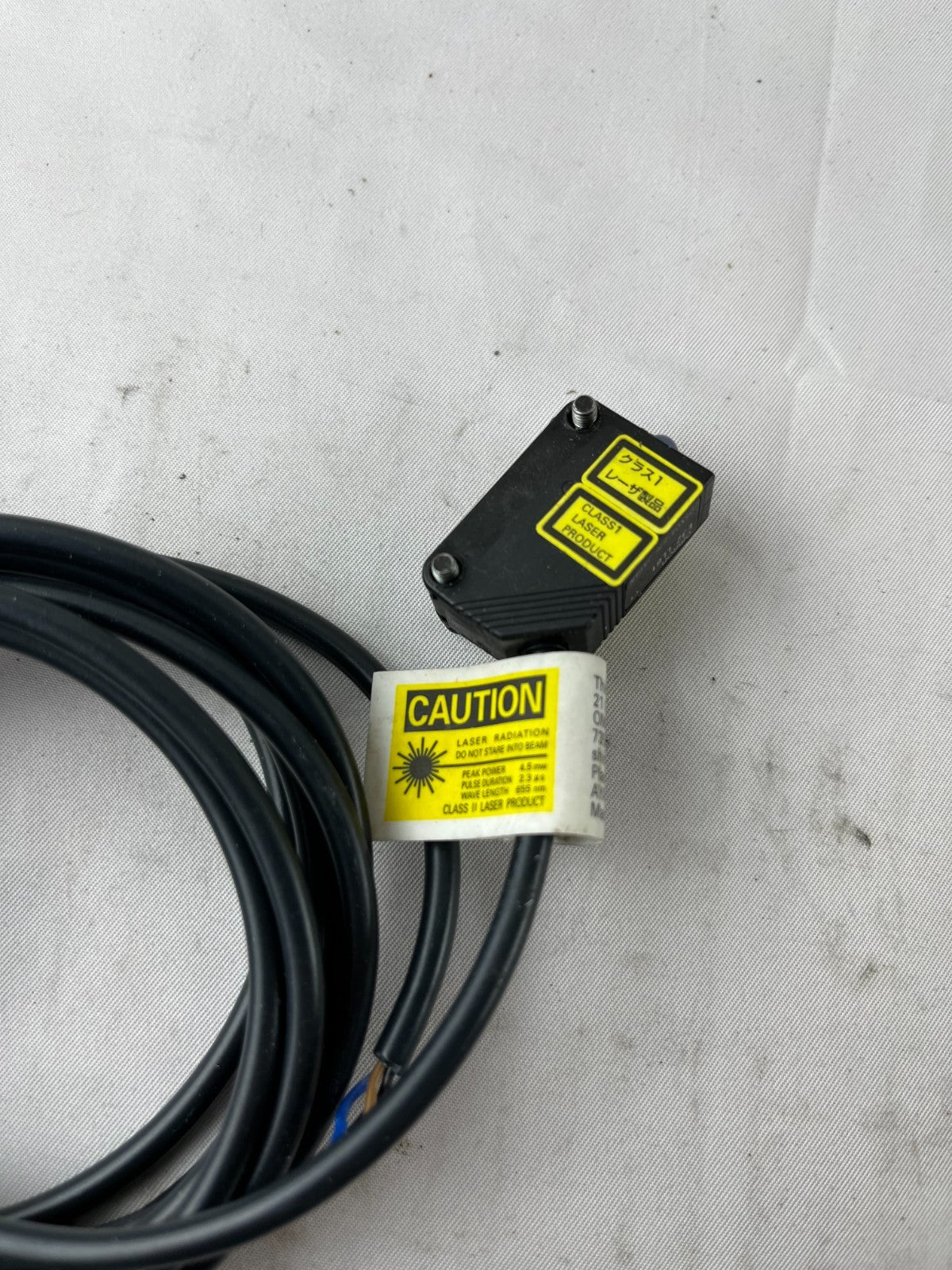Omron E3Z-LI61 Laser Photoelectric Sensor 10-30VDC Cable Used Spare Unit