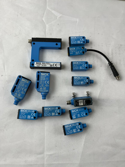 12x SICK Sensors USED Bundle WF30 WL9G WLG4 WTV4 WT4 Photoelectric Lot Germany