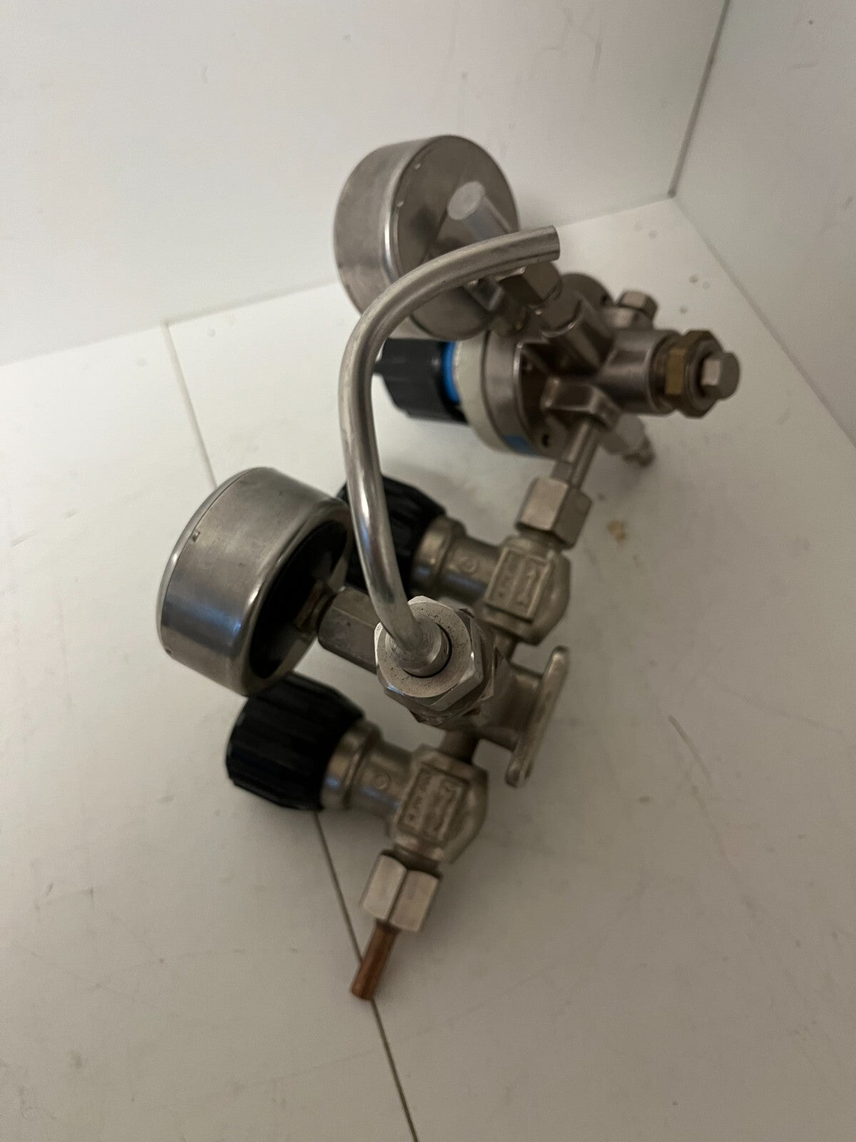 Messer Griesheim Oxygen Regulator Dual-Stage 315bar/10bar WIKA Gauge Used