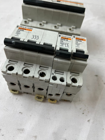 Merlin Gerin Multi9 C32L C60N DPN N Breaker Lot 4pcs 230/400V Used Spare Units