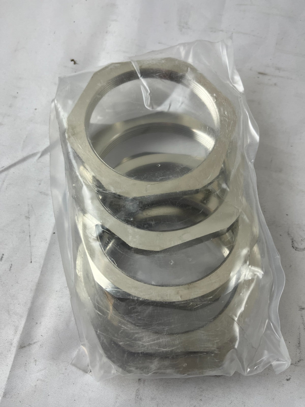 Jacob 50.275 M Hexagonal Locknut M75x1.5 Nickel Plated 5pcs New