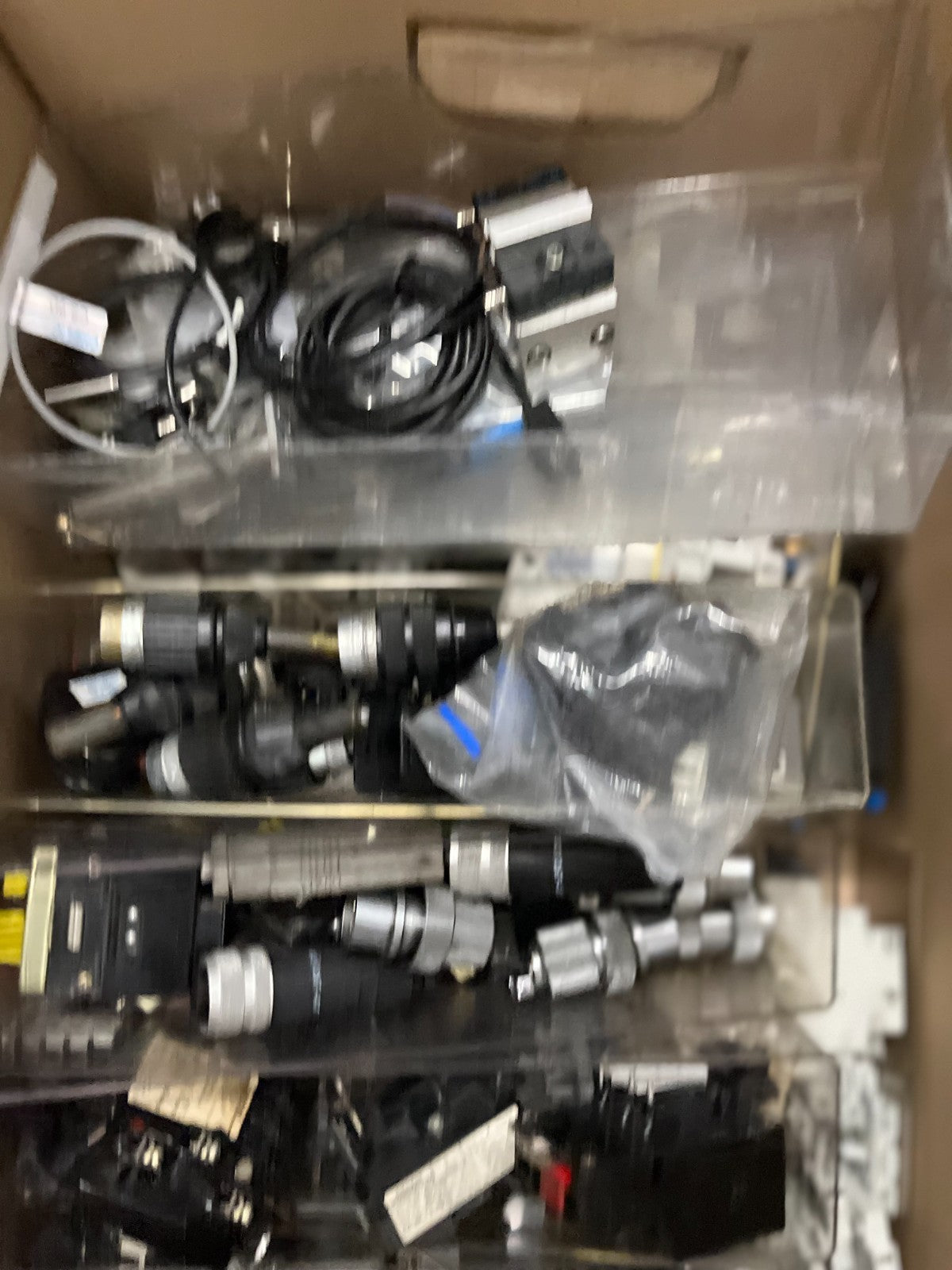 Mixed Industrial Automation Components Connectors Relays Terminal Blocks Lot