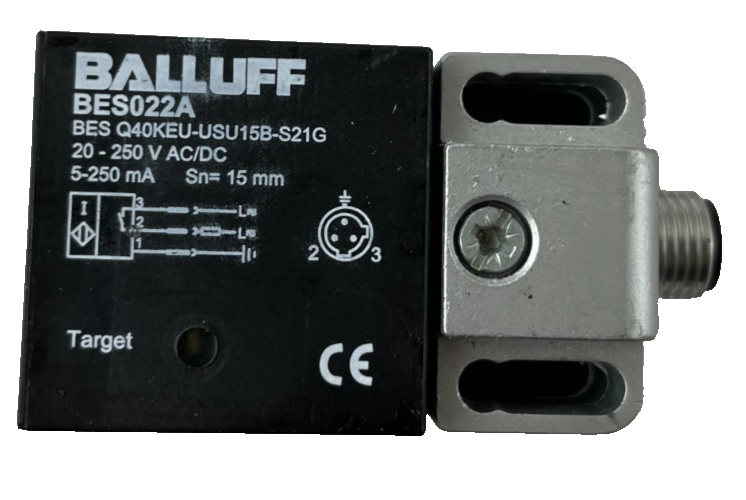 Balluff BES022A BES Q40KEU-USU15B-S21G Inductive Sensor 20-250V Used Spare Part