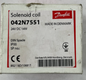 Danfoss 042N7551 Solenoid Coil 24V DC 14W BA024D DIN Spade IP00 New in Box