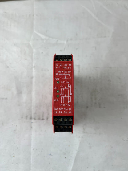Allen Bradley Guardmaster MSR127TP 440R‑N23130 Safety Relay 230VAC 3NO+1NC USED