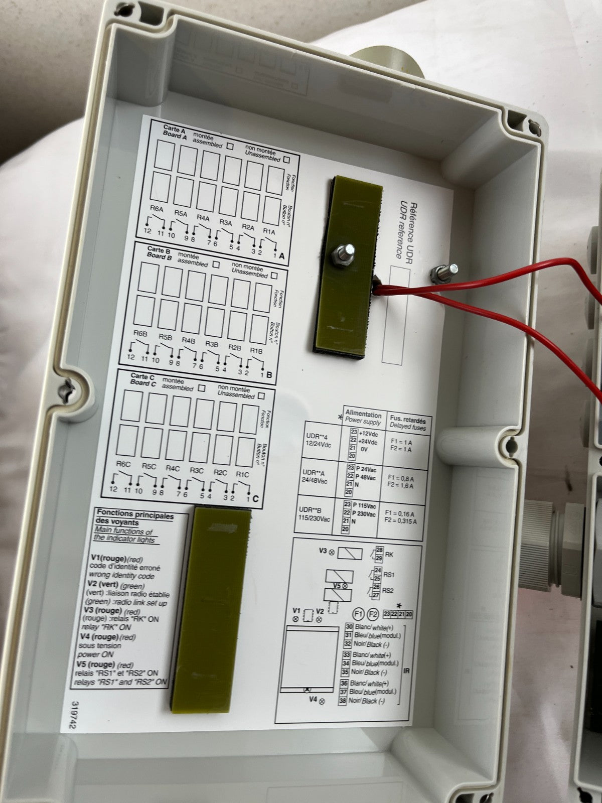 JAY Electronique UDR0CB00-111 Radio Receiver 433MHz IP65 Crane Control Untested