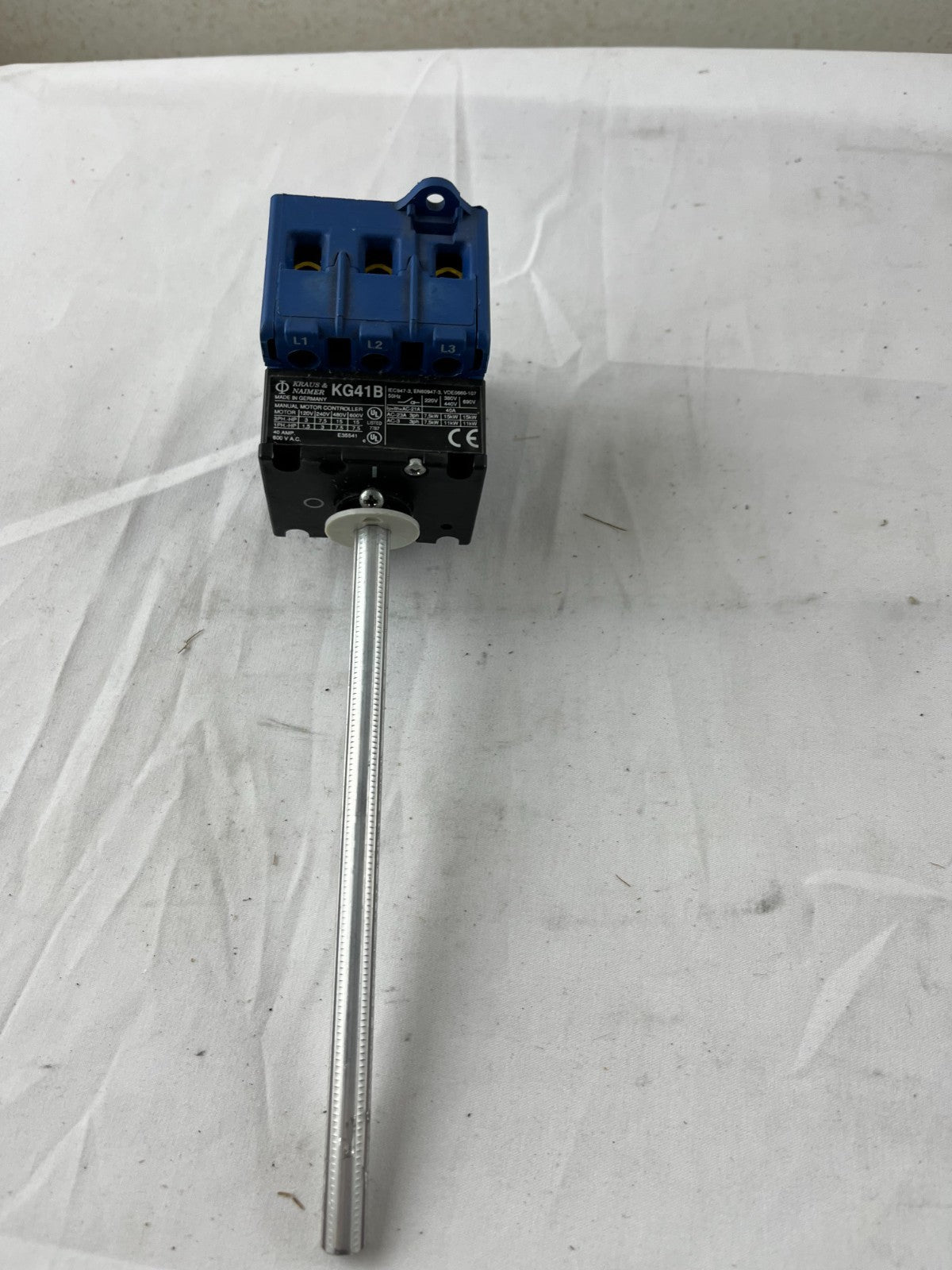 Kraus Naimer KG41B Manual Motor Controller 40A 600V 3-Pole New Unused Germany