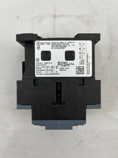 Siemens SIRIUS 3RT2027-1AV00 Contactor, 3-Pole, 32A, 400V 50Hz, Elevator Motor