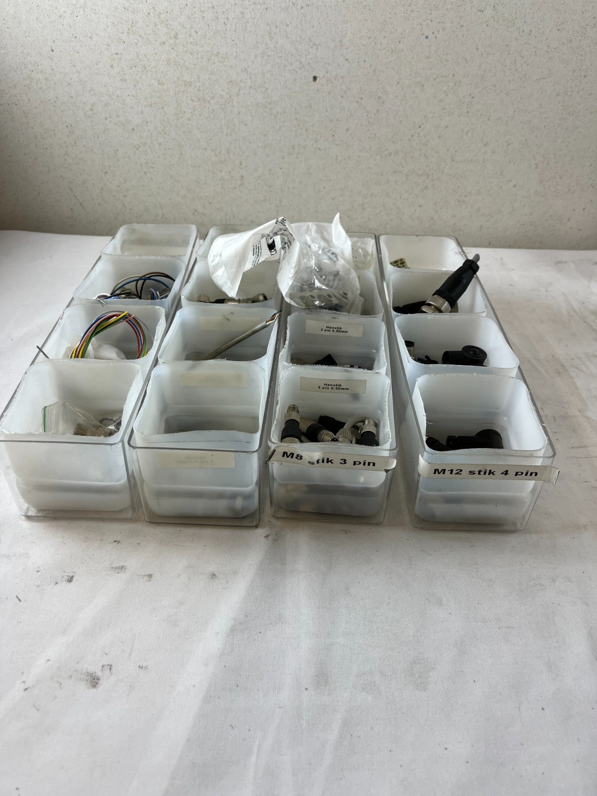Industrial Connector Lot M12 M8 Sensor Plugs Cables Pneumatic Fittings Mix Spare