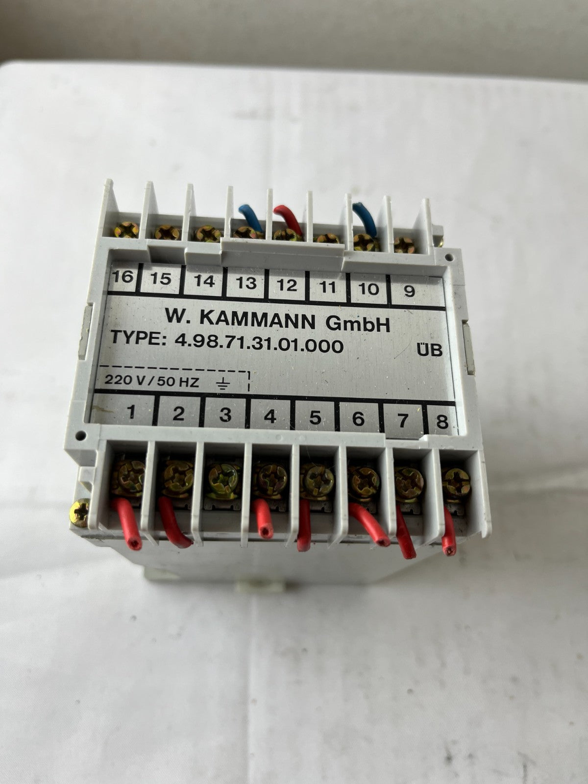 W. KAMMANN GmbH 4.98.71.31.01.000 Relay / Interface Module 220 V 50 Hz Used