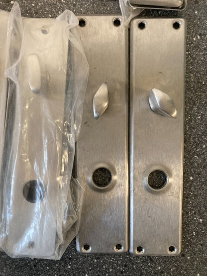 Bundle of 12x Assa Abloy Spacer Long Plates w. Lever Handles 230x50x5mm