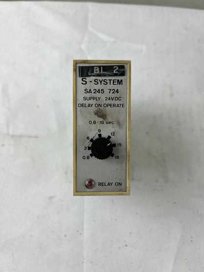 Electromatic SA245 724 Delay On Operate Timer 24VDC 0.8-18s CL3520 11-Pin LED