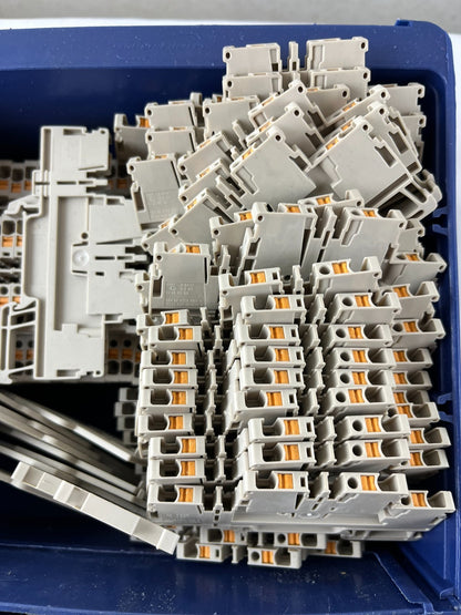 Phoenix Contact DIKD 1.5 Disconnect Terminal Block Lot aprox 75pcs Used Grey DIN