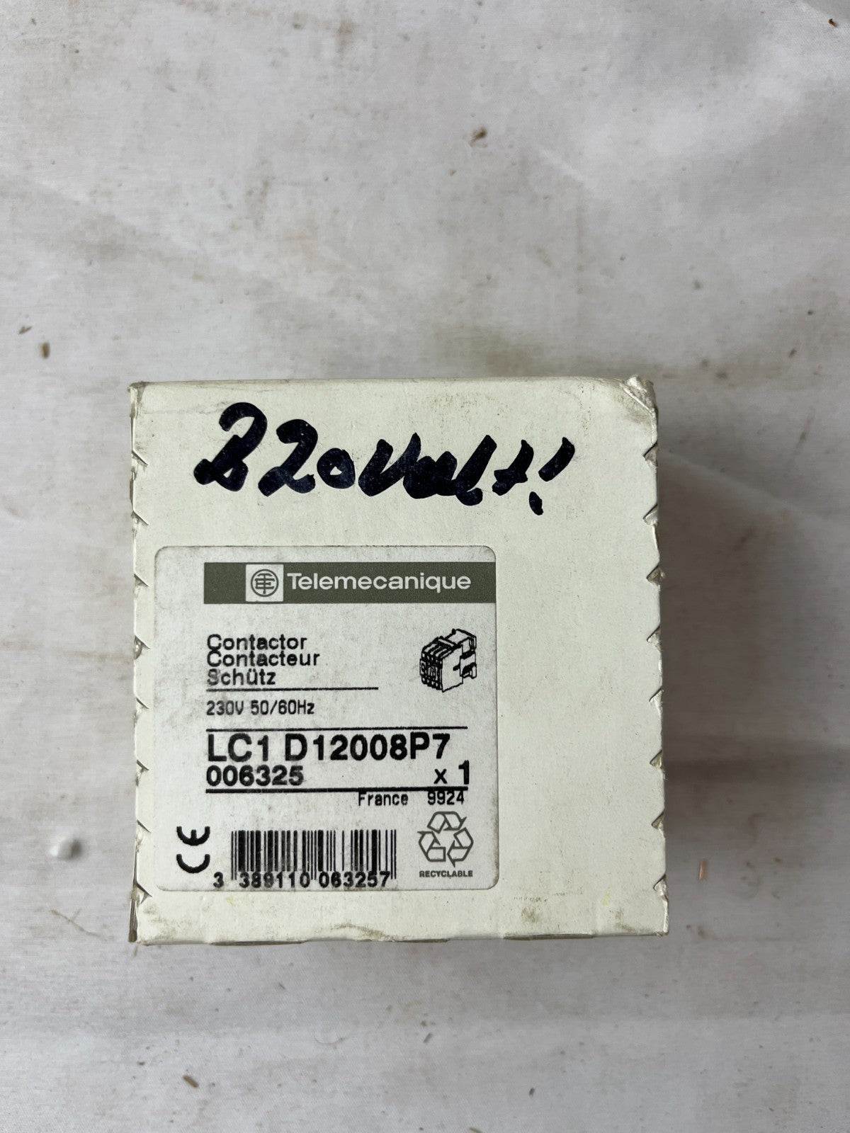 Telemecanique LC1D12008P7 Contactor 230V 50/60Hz New in Box Spare
