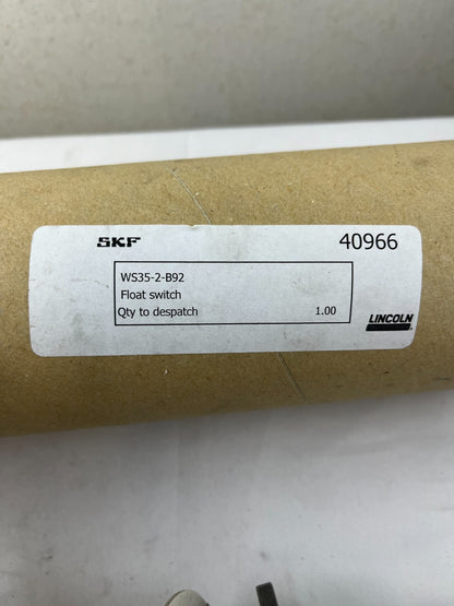 SKF Lincoln WS35-2-B92 Float Level Switch 230V 0.8A 60VA Oil Reservoir NEW