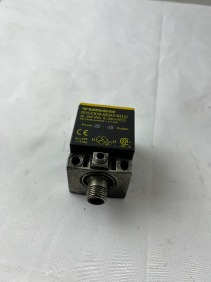 Turck Bi15-CK40-AZ3X2-B3131 Inductive Sensor 20-250VAC 15mm Used Spare Part