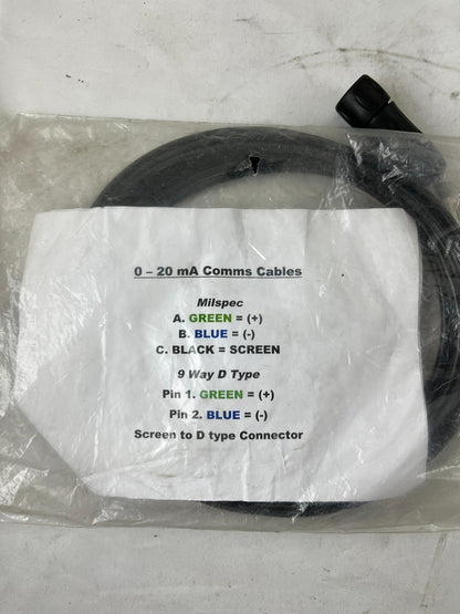 0–20 Ma Db9 9‑Way D‑Type Comms Cable Milspec New 1 Piece Spare Unit