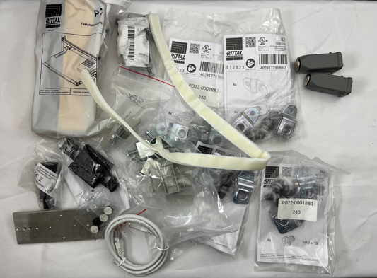 Rittal Enclosure Hardware Bundle New: Mounting Kits, Keyboard Tray, Brackets Etc
